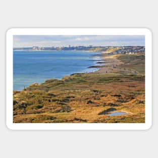 Poole Bay from Hengistbury Head Sticker